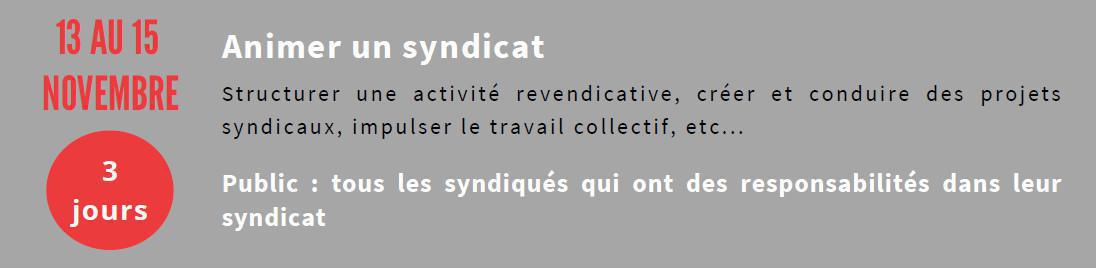 Animer un syndicat