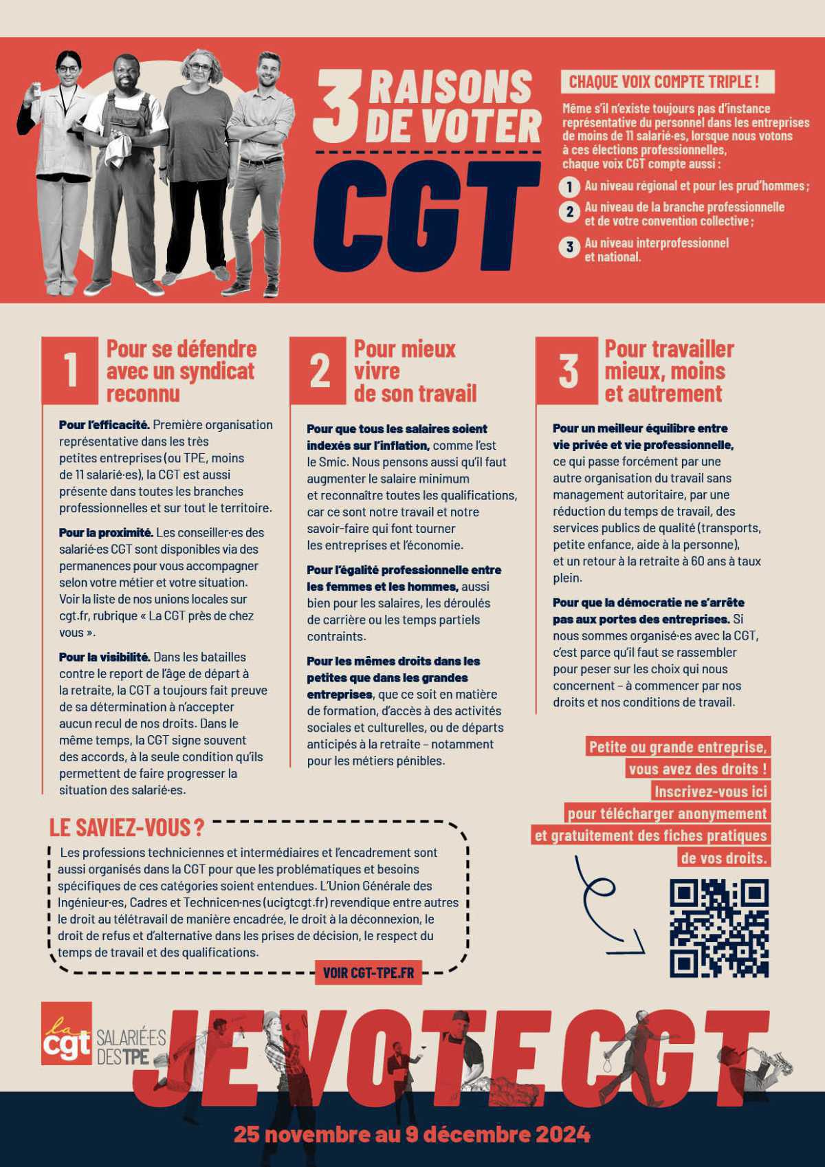 Élections TPE : du 25 novembre au 9 décembre 2024 Élections TPE : du 25 novembre au 9 décembre 2024