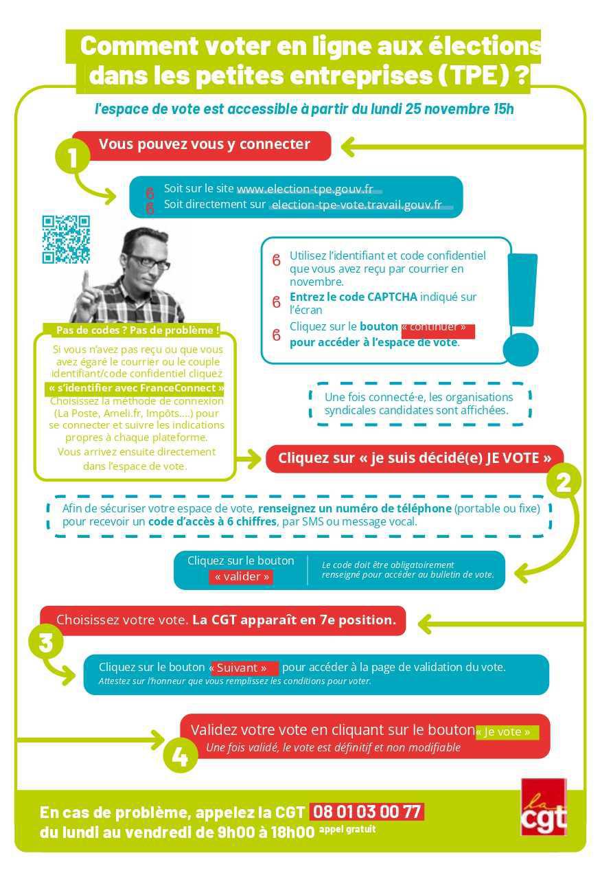 Élections TPE : du 25 novembre au 9 décembre 2024 Élections TPE : du 25 novembre au 9 décembre 2024