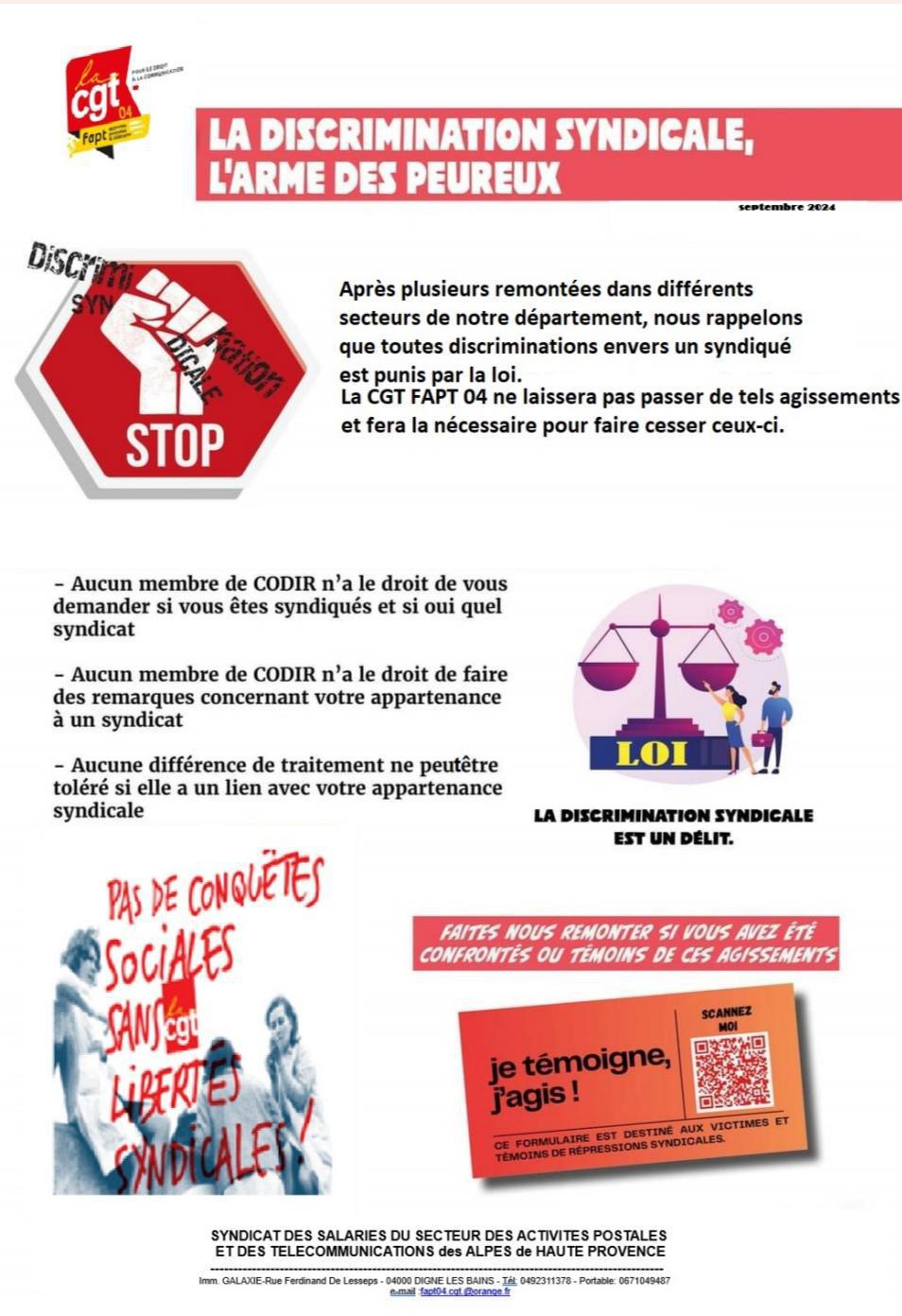 📣Appel aux camarades : discrimination syndicale à La Poste 📣Appel aux camarades : discrimination syndicale à La Poste