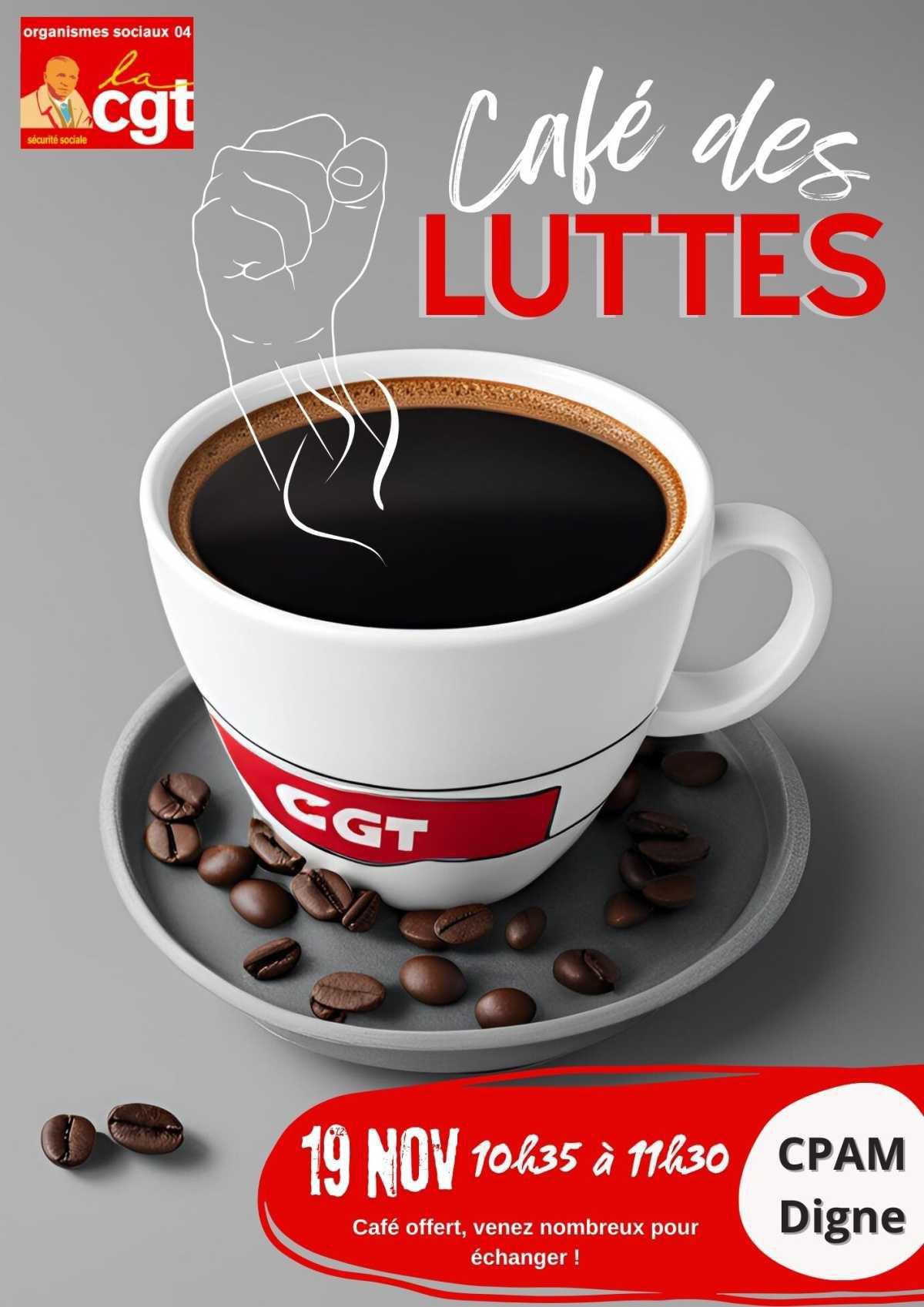 Sécurité sociale : café des luttes mardi 19 Nov 10H30 Sécurité sociale : café des luttes mardi 19 Nov 10H30