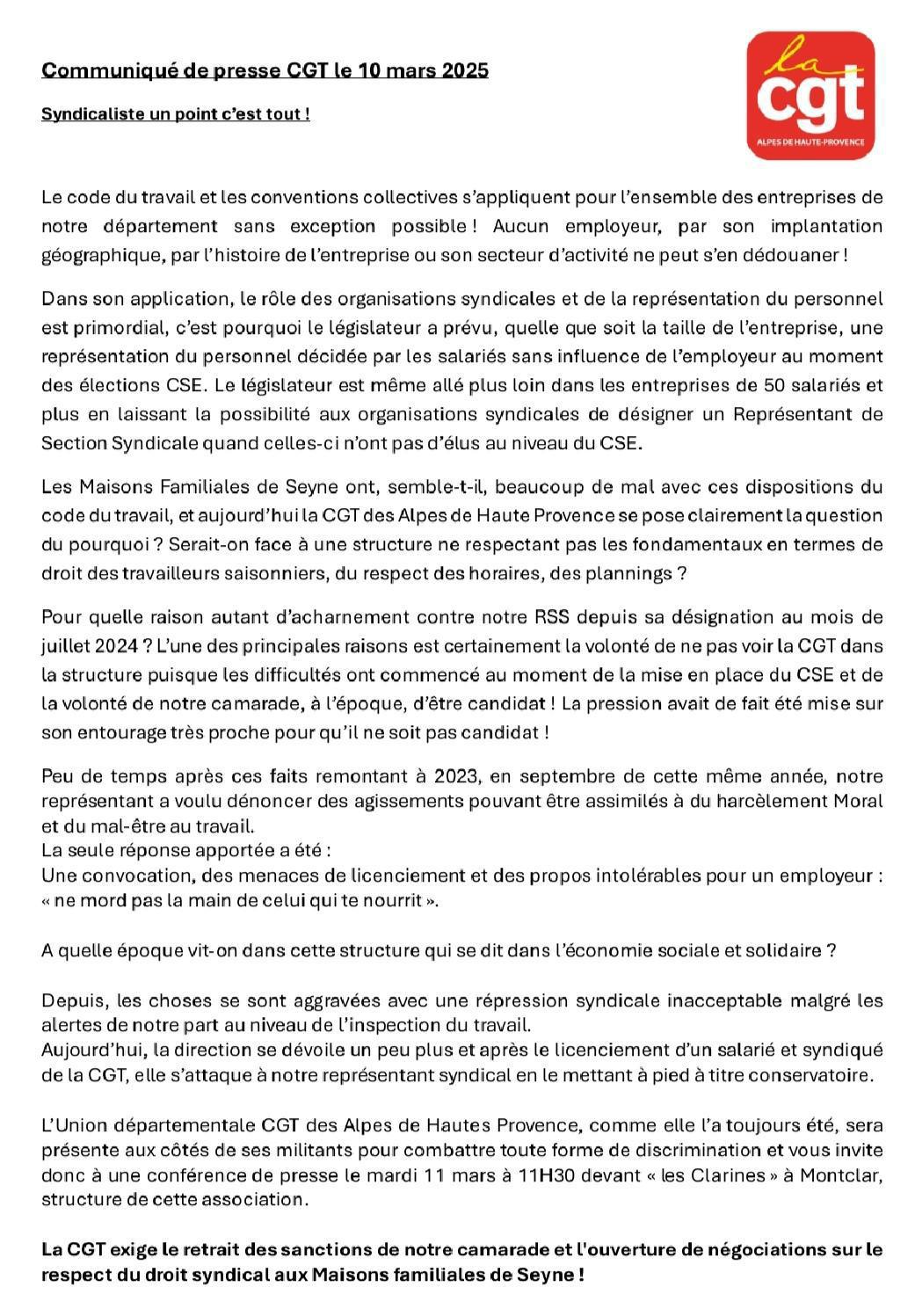 Syndicaliste un point c'est tout 👊🏼 ! Soutien au camarade Cyrille ✊🏼