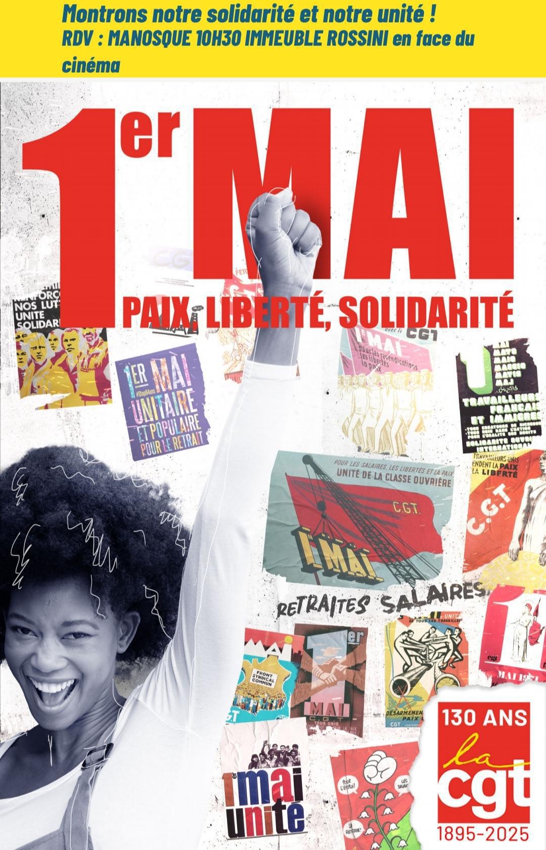 🚩1er Mai : RDV à Manosque 10h30