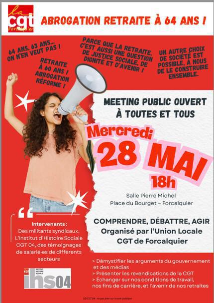 La Retraite : Meeting ouvert à tous