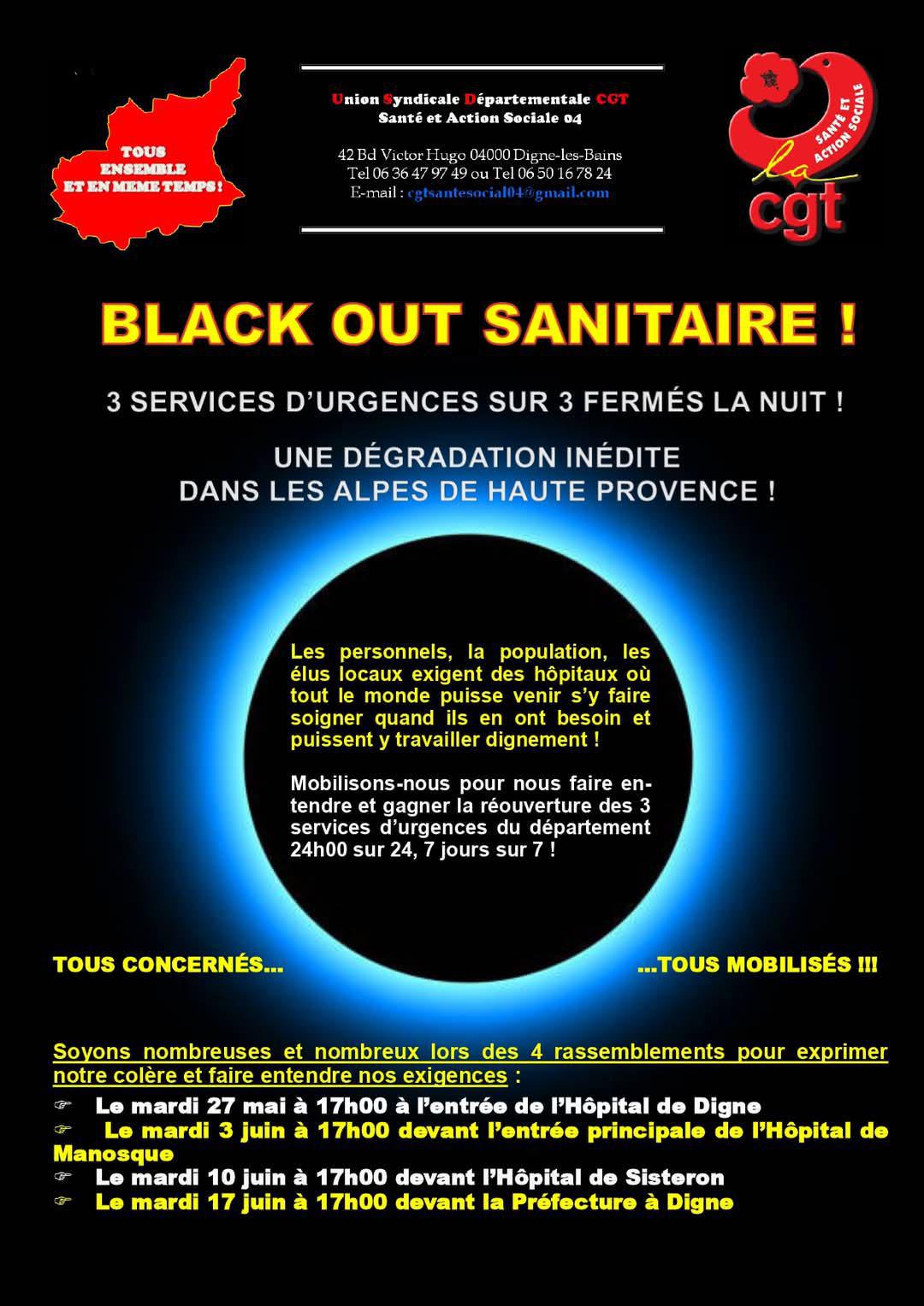 🚨Alerte Black Out Sanitaire !