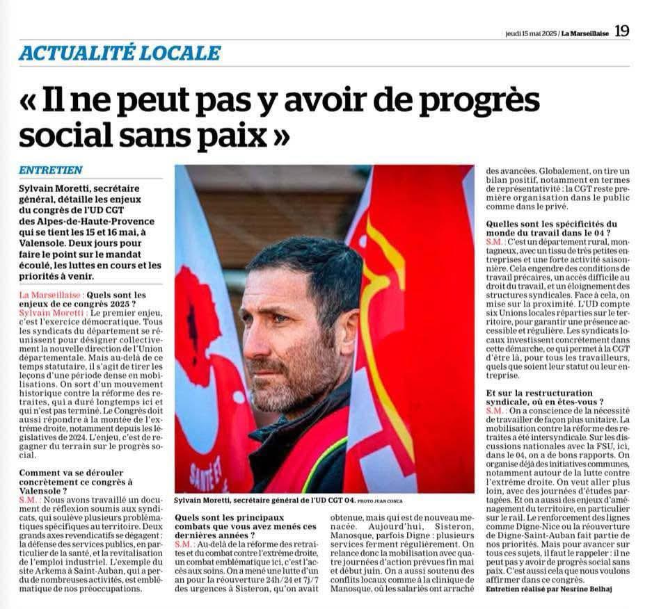 32ème Congrès de l'Union Départementale CGT