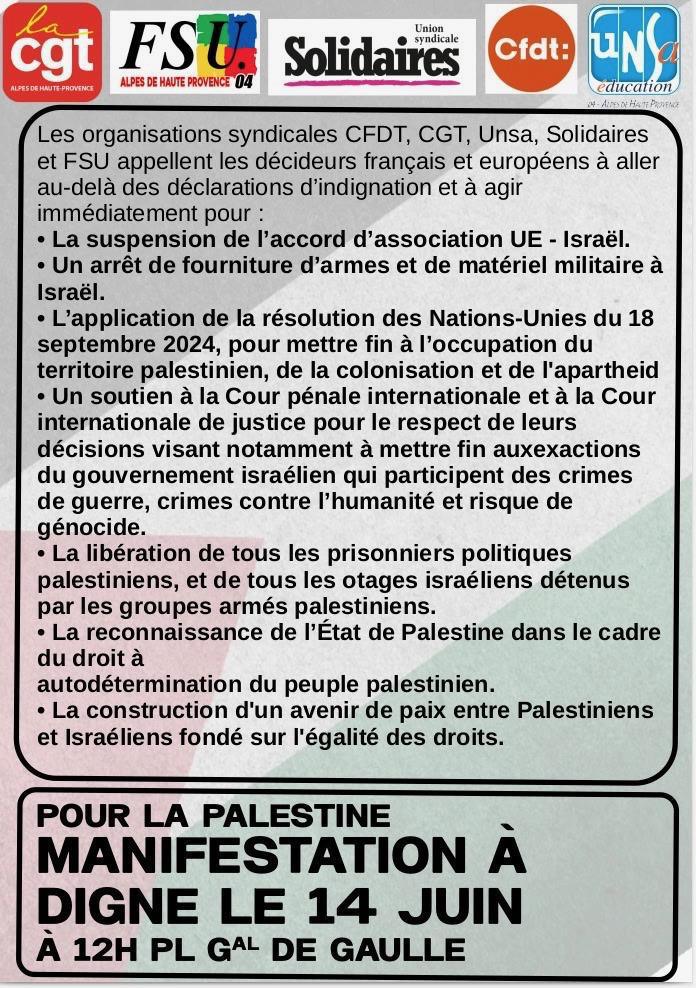 🇵🇸 Mobilisation pour la Palestine 🕊️
