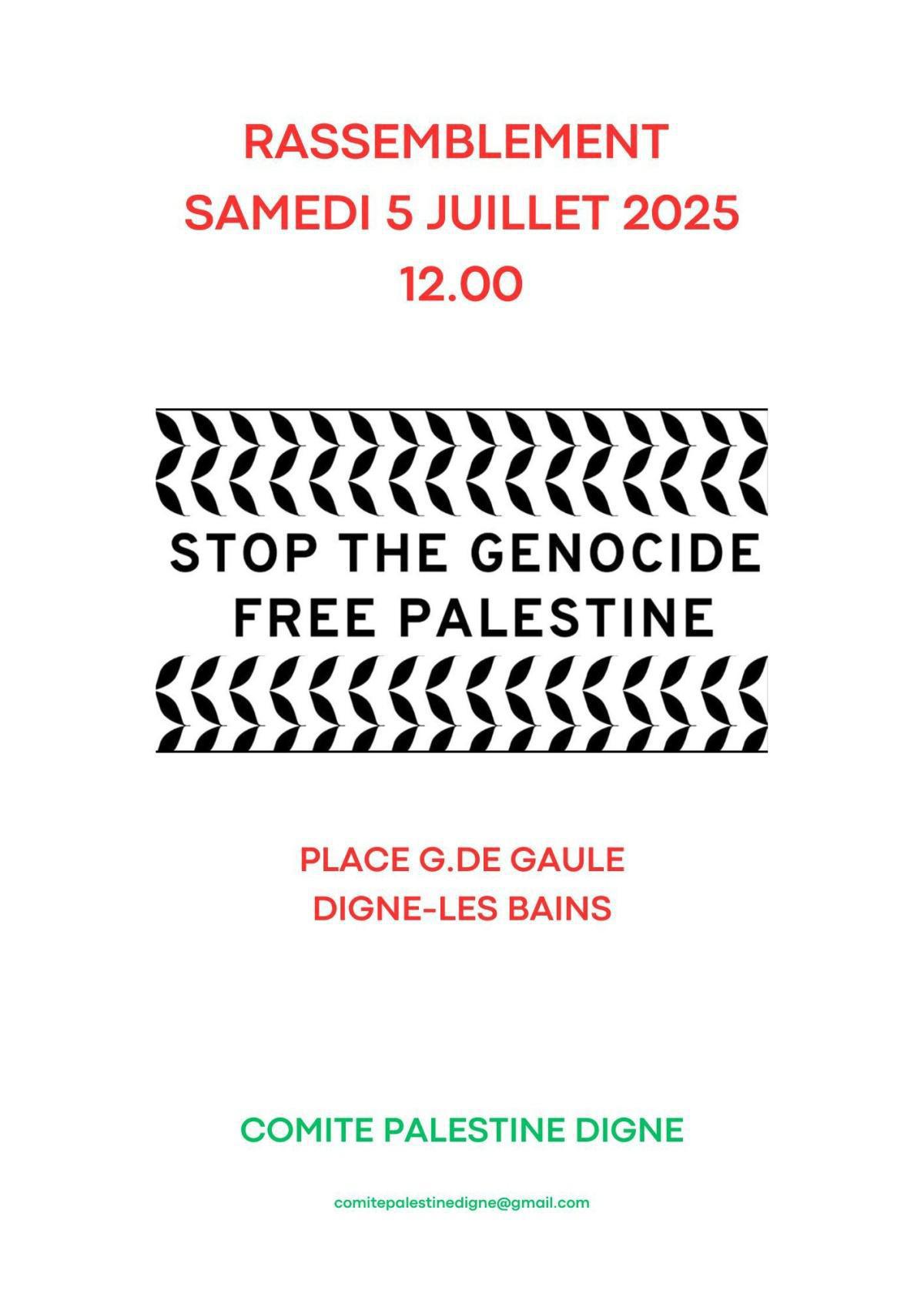 🇵🇸Nouvelle mobilisation pour la Palestine 🕊️