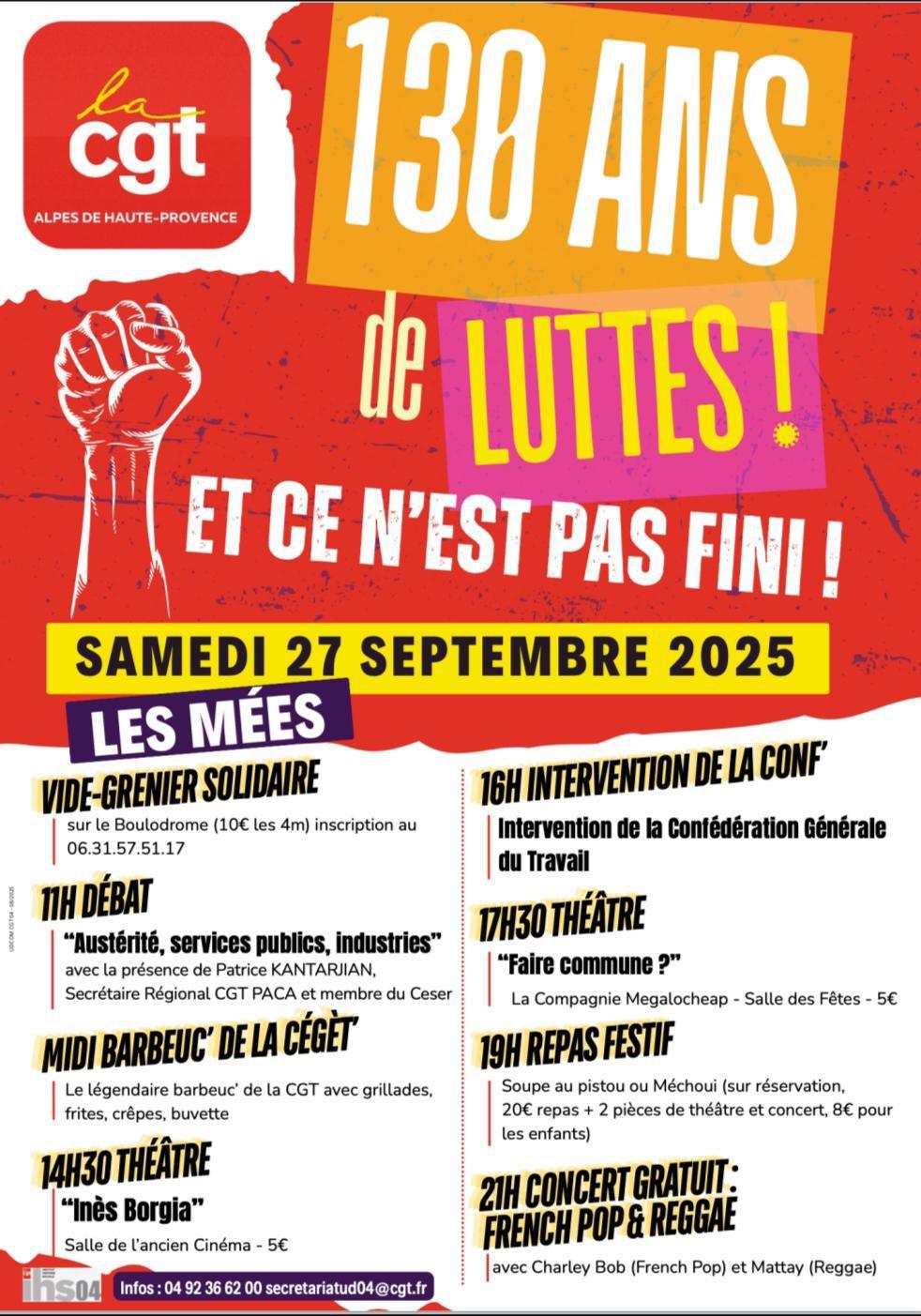 🎉 130 ans de luttes ! ...et ce n'est pas fini !