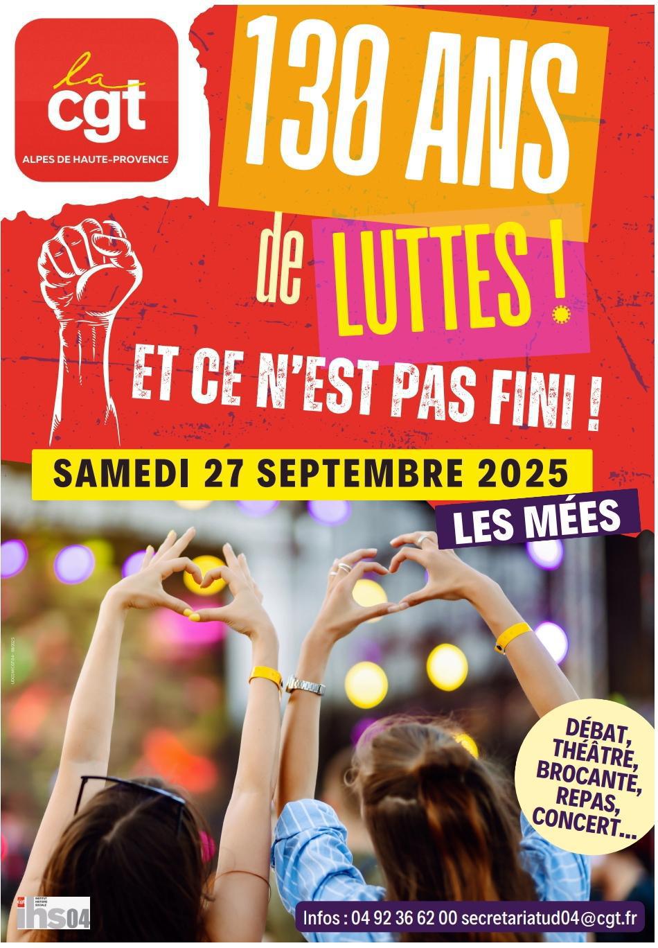 🎉 130 ans de luttes ! ...et ce n'est pas fini !