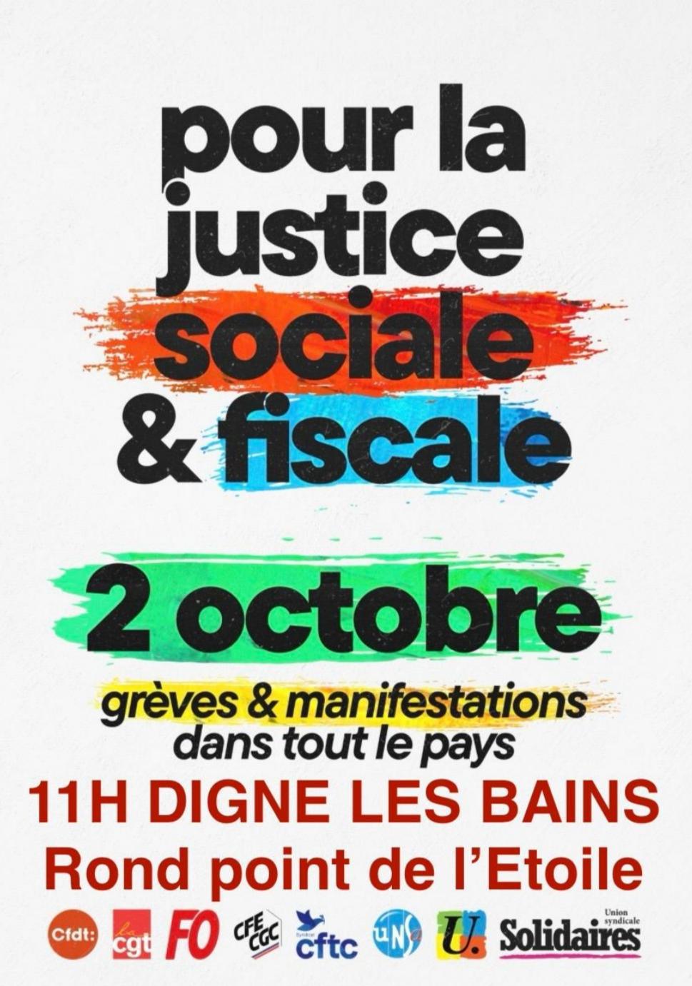 Tous dans la rue le 2 octobre ✊🏼 Tous dans la rue le 2 octobre ✊🏼