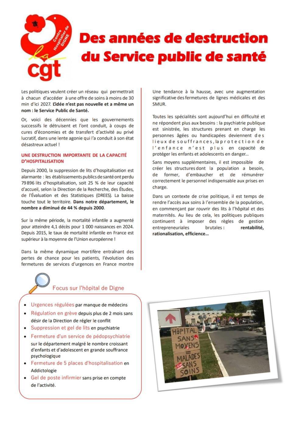 🚨9 octobre la CGT appelle à la défense de la Sécurité Sociale et l'accès aux soins