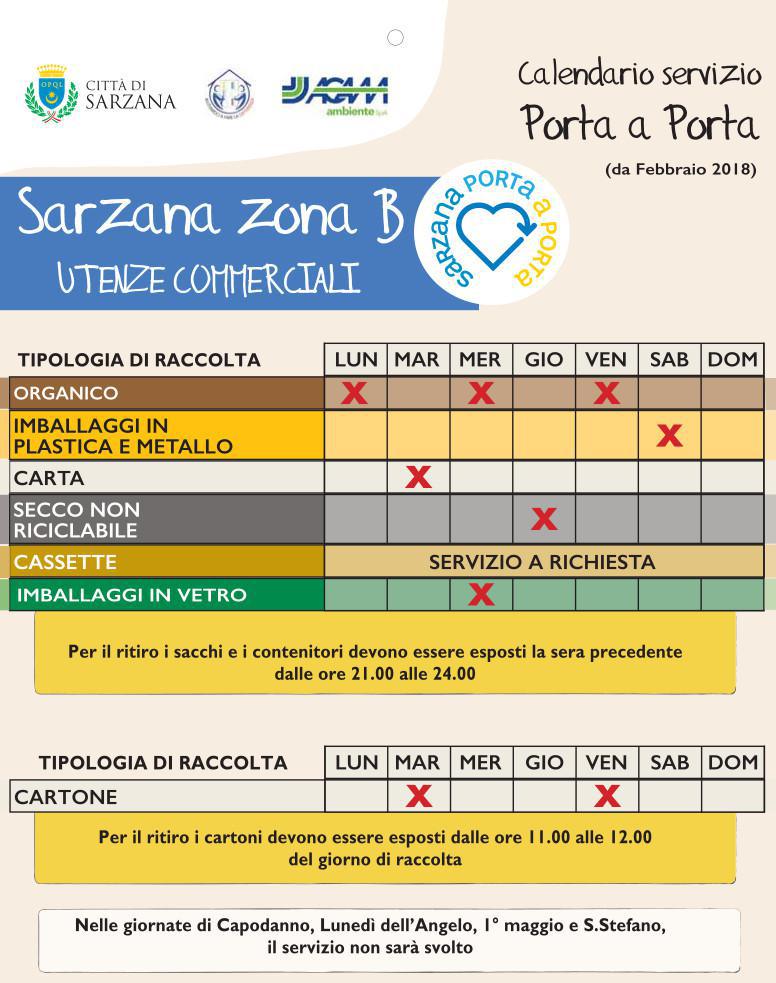 Calendari Utenze Non Domestiche