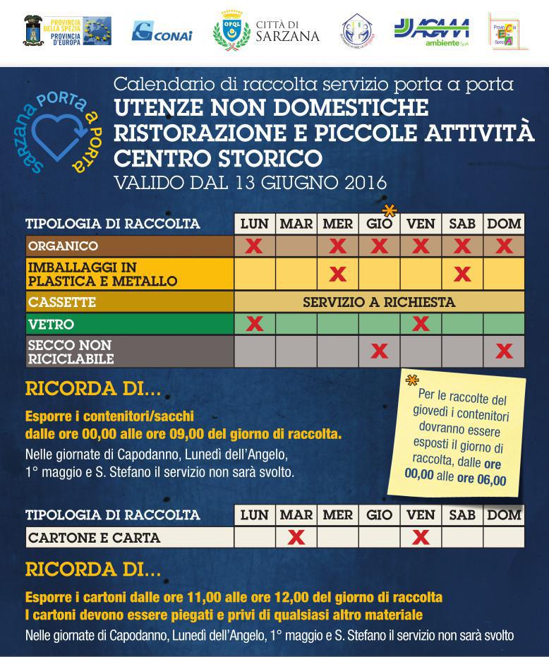 Calendari Utenze Non Domestiche