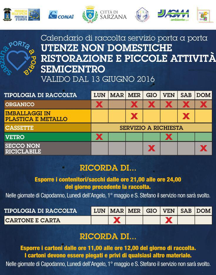 Calendari Utenze Non Domestiche