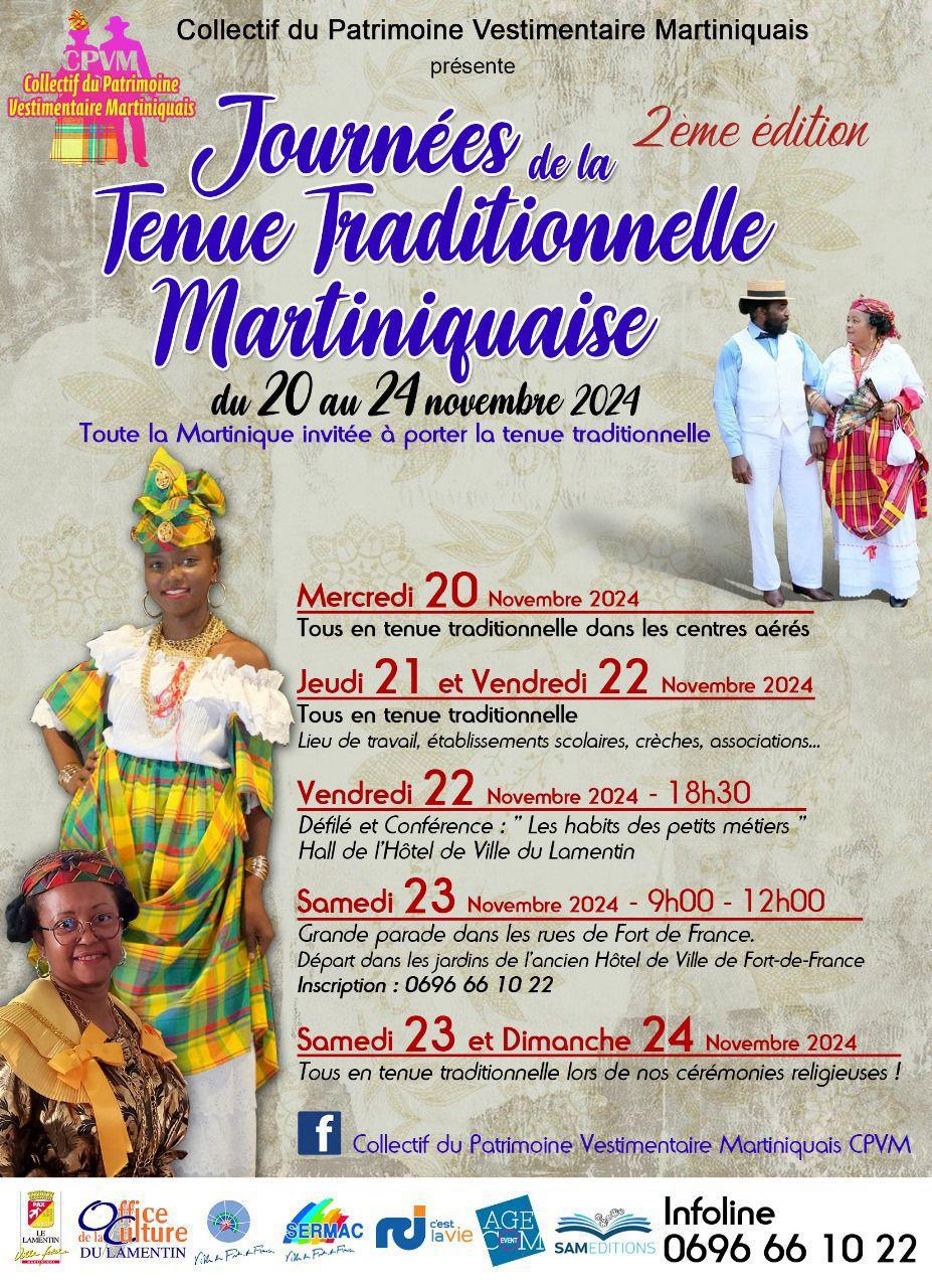 Journées de la tenue traditionnelle martiniquaise du 20 au 24 novembre 2024