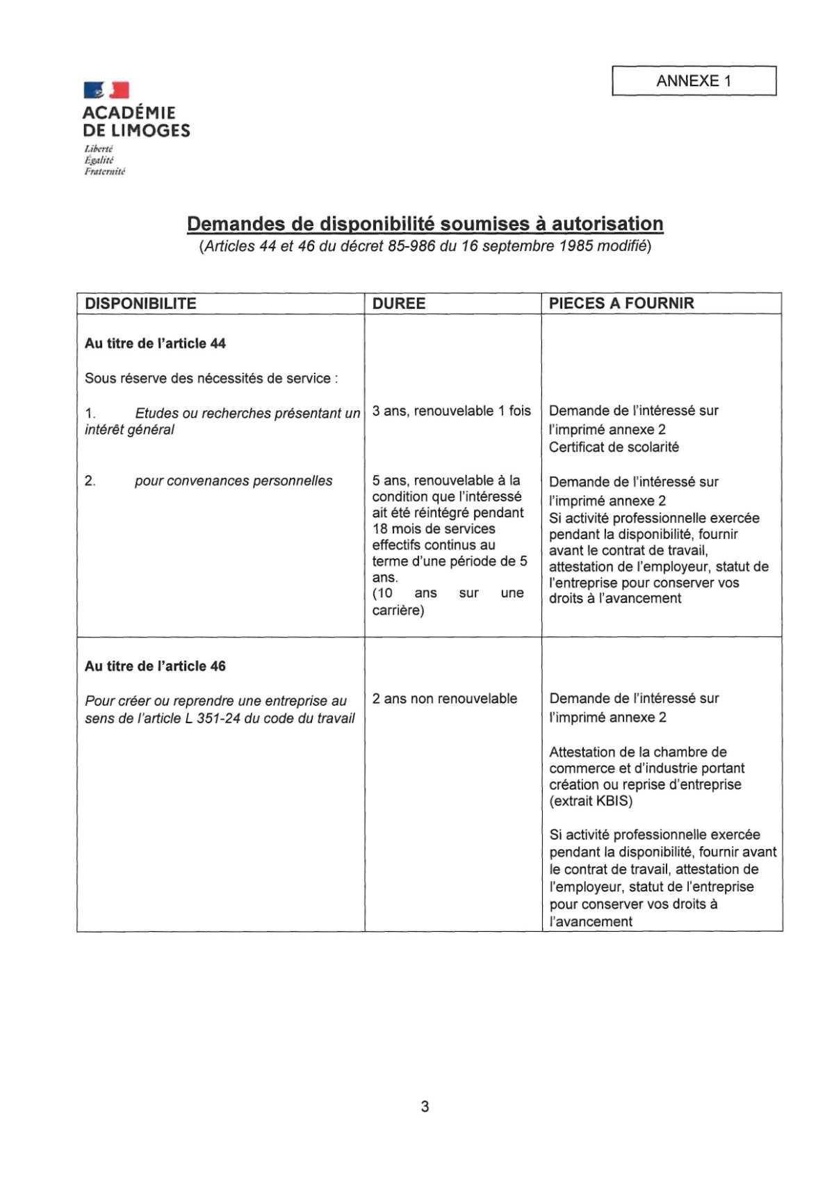 CIRCULAIRE Disponibilité 2025-2026