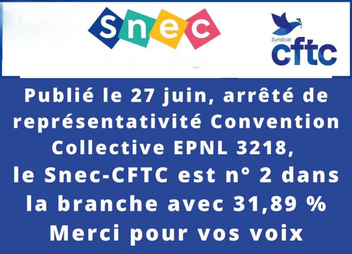 Représentation & Défense des personnels OGEC, le Snec-CFTC continue sa progression Représentation & Défense des personnels OGEC, le Snec-CFTC continue sa progression