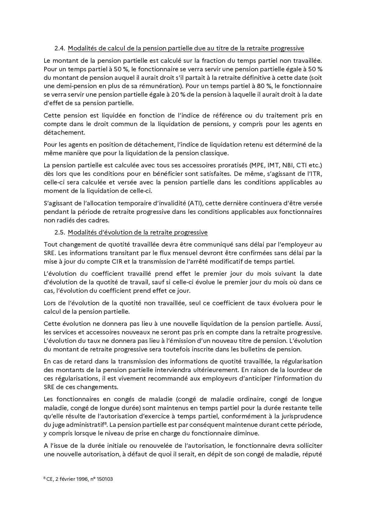 DEMANDE DE RETRAITE - RETRAITE PROGRESSIVE