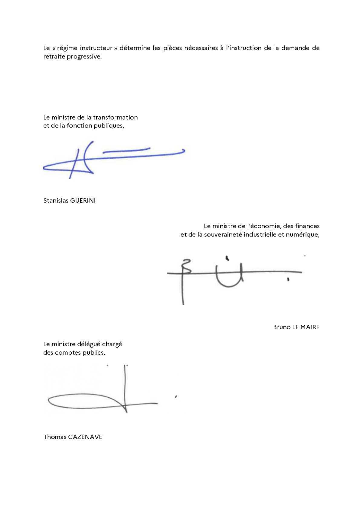 DEMANDE DE RETRAITE - RETRAITE PROGRESSIVE