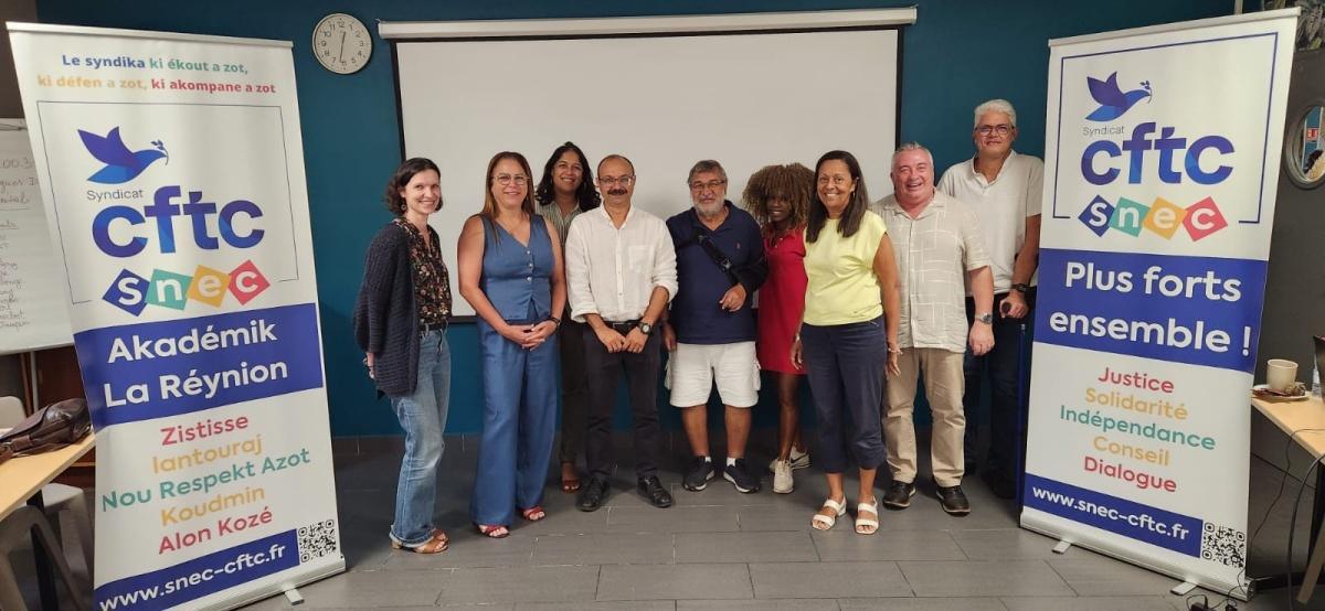 Election d’une équipe renouvelée lors de l’AG du Snec-CFTC 974 Election d’une équipe renouvelée lors de l’AG du Snec-CFTC 974