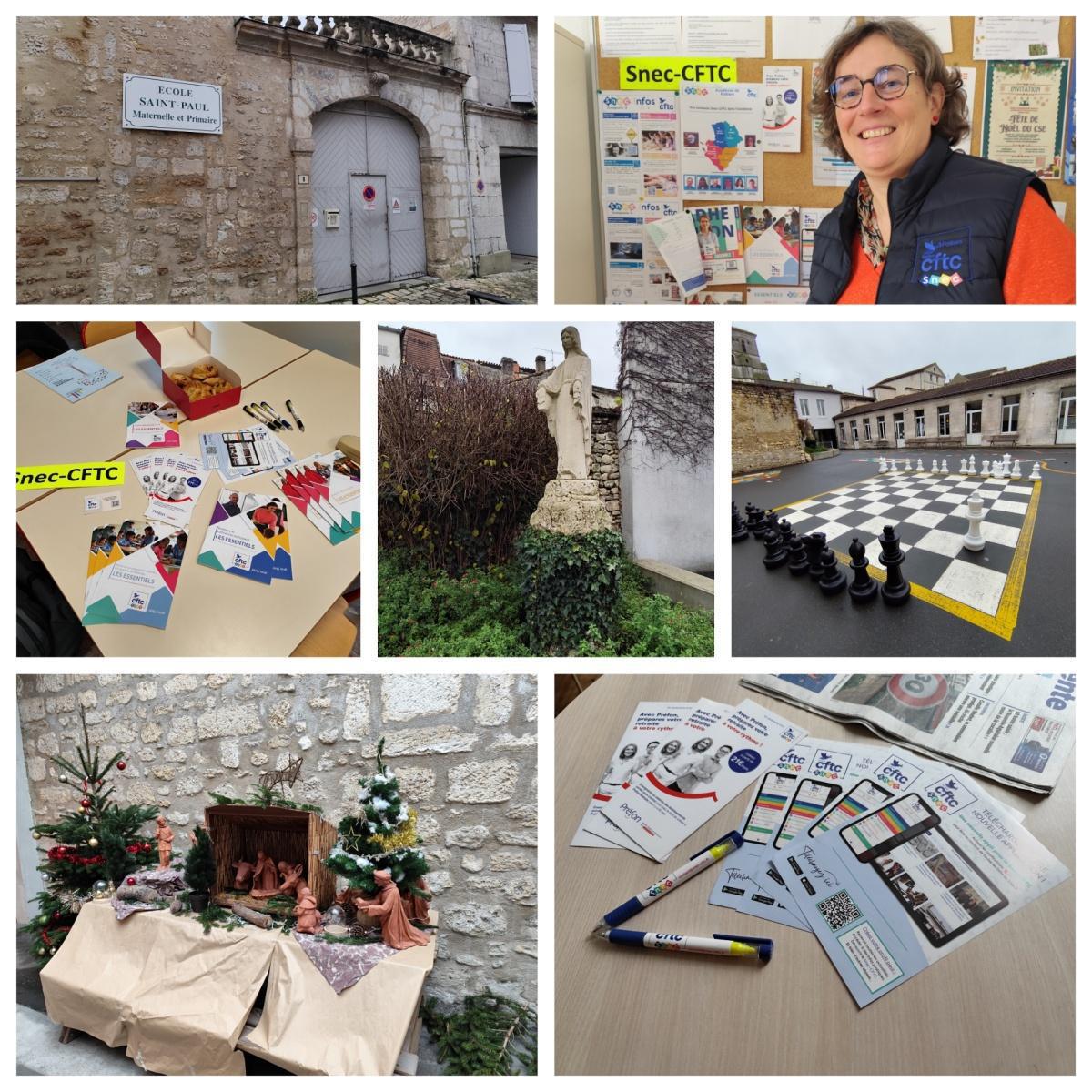 En visite à l'école St Paul d' ANGOULÊME