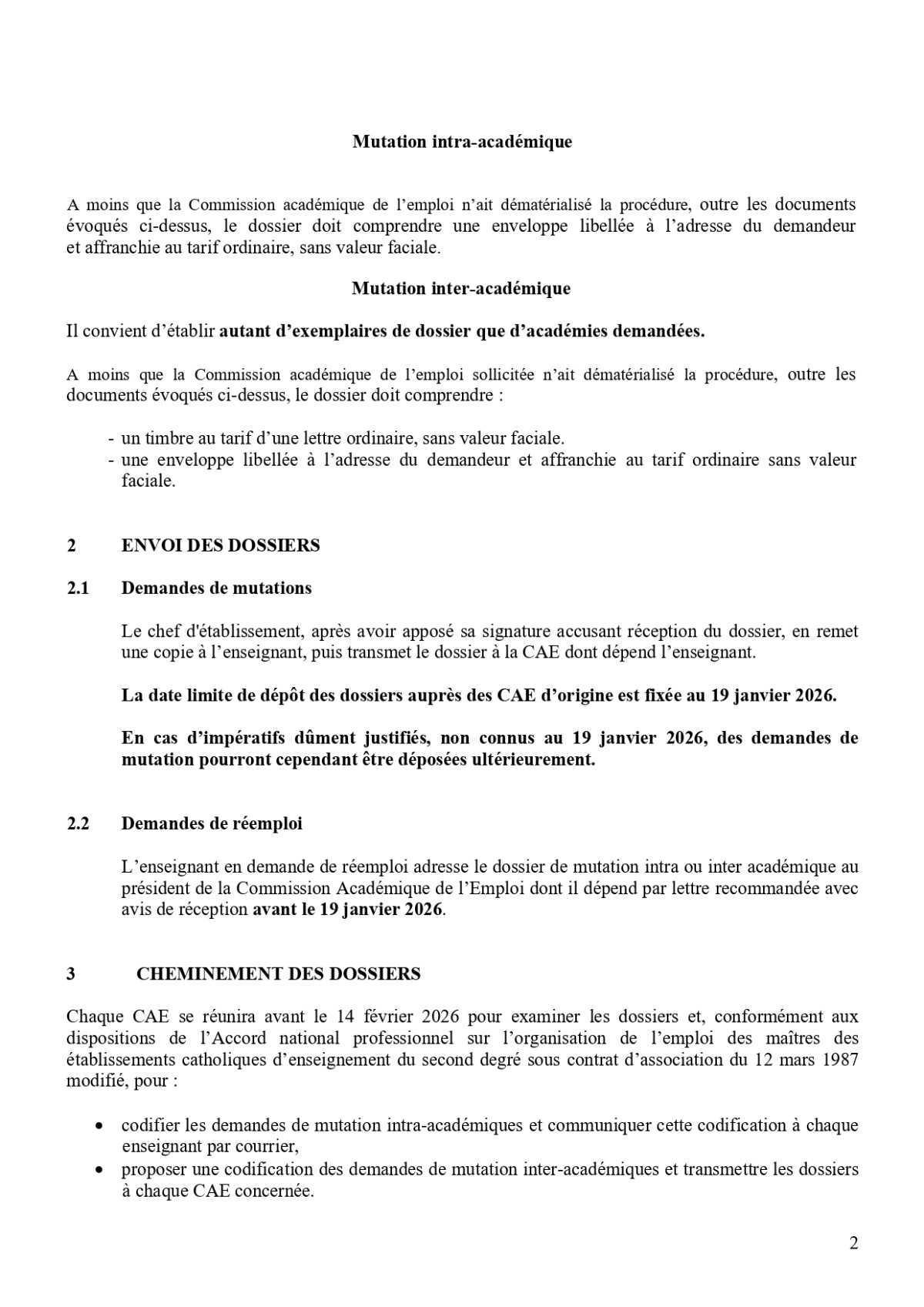 MOUVEMENT DE L'EMPLOI 2D 