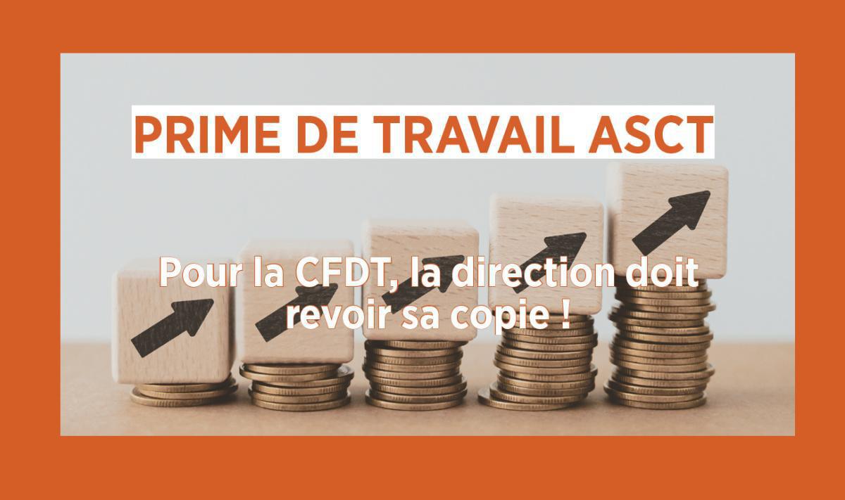 Prime de travail ASCT