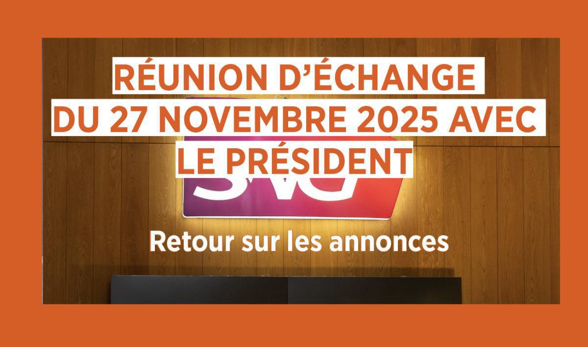 Réunion d’échange du 27 novembre 2025 avec le président