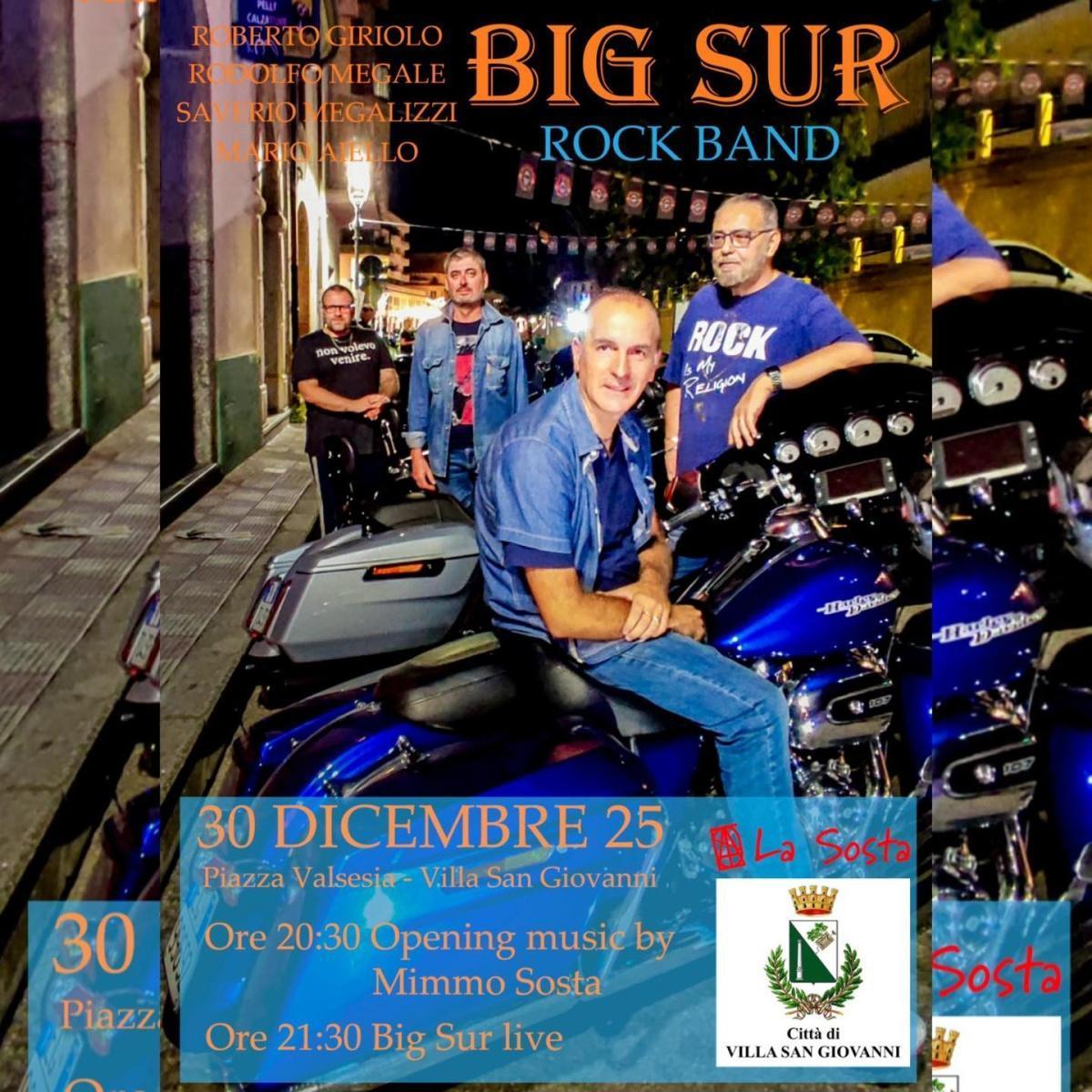 Opening music by Mimmo Sosta - Big Sur live (dalle ore 20.30)