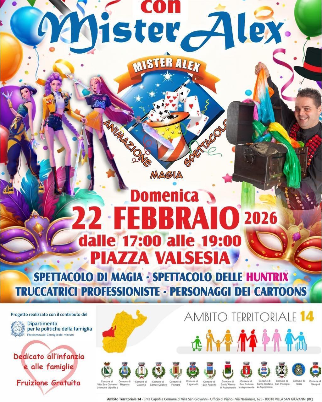 Mister Alex, animazione - magia - spettacolo (dalle ore 17:00)