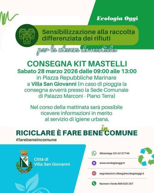 Consegna Kit Mastelli (dalle 09:00 alle 13:00)