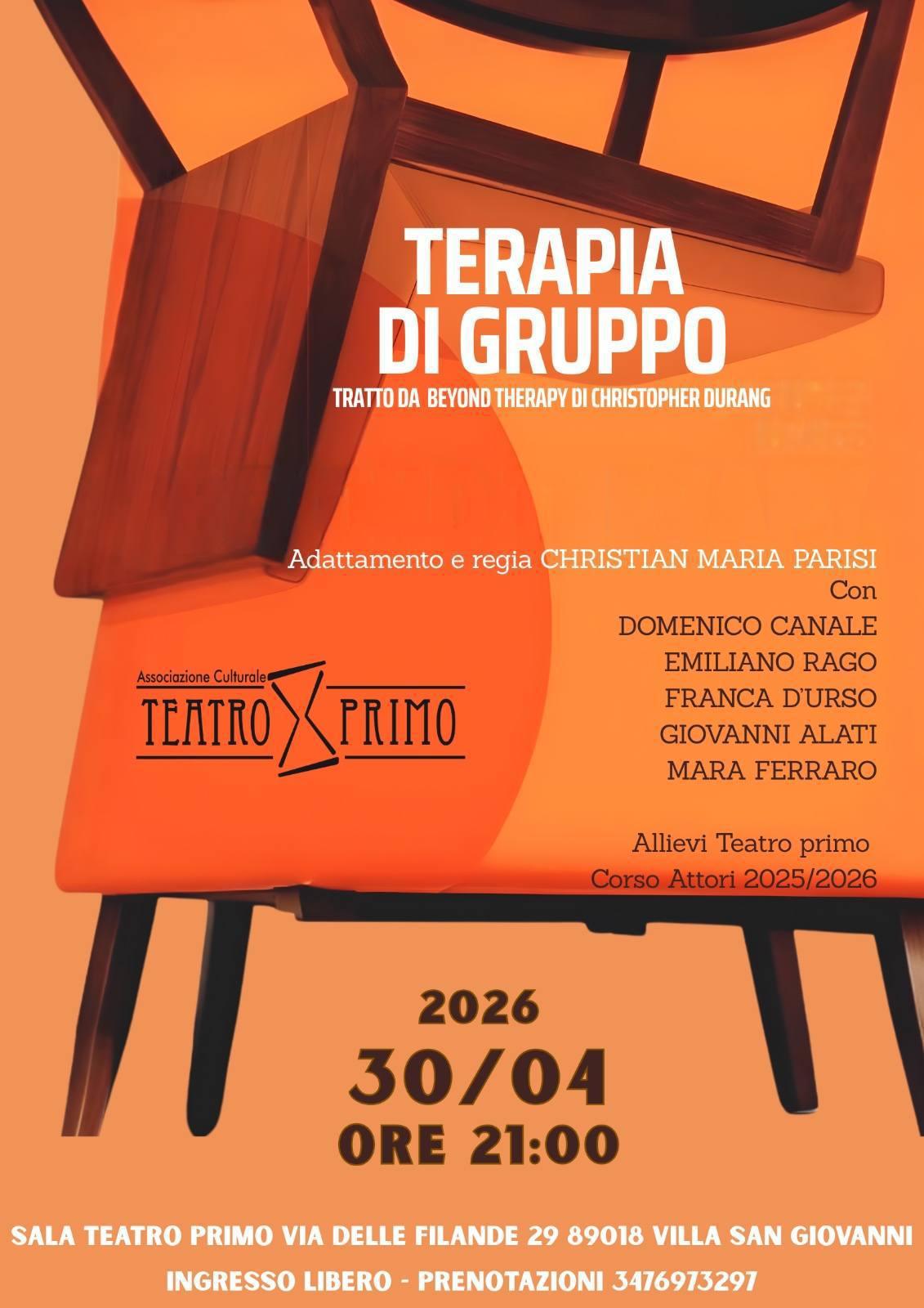Terapia di Gruppo (Inizio ore 21:00)