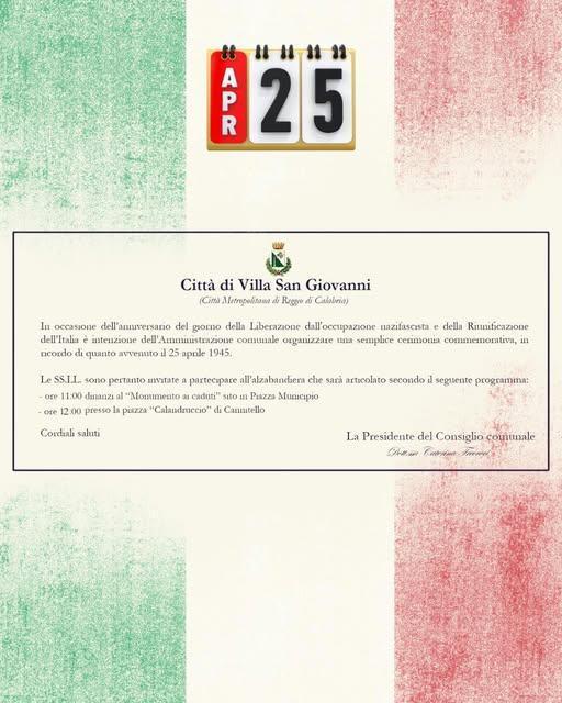 25 Aprile Festa della Liberazione (dalle ore 11:00)
