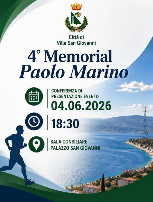 Conferenza di presentazione ufficiale: 4° Memorial Paolo Marino (inizio ore 18:30) Conferenza di presentazione ufficiale: 4° Memorial Paolo Marino (inizio ore 18:30)