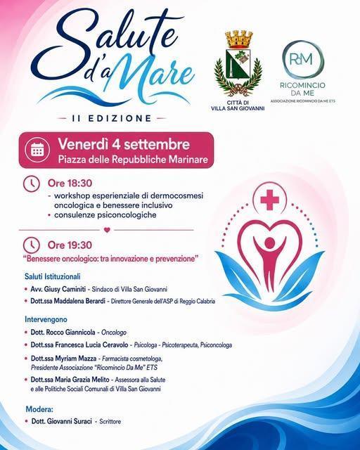 La prevenzione è il primo gesto d'amore. "La pelle al centro: innovazione e prevenzione nel percorso oncologico"- workshop esperienziale di dermocosmesi oncologica e benessere inclusivo (Inizio ore 18.30)