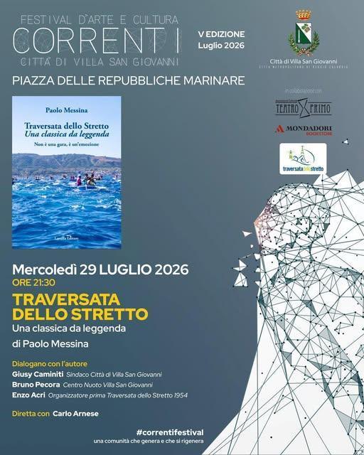 Presentazione del libro “Traversata dello Stretto. Una classica da leggenda” di Paolo Messina (inizio ore 21:30)
