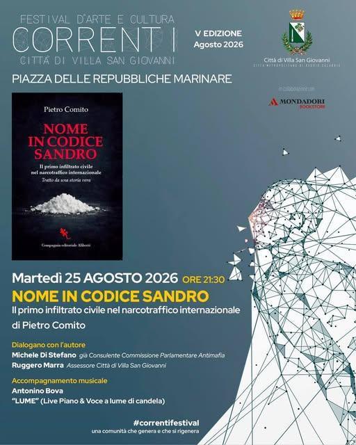 “Nome in codice Sandro” di Pietro Comito: il racconto del primo infiltrato civile nel narcotraffico internazionale (Inizio Ore 21:30)