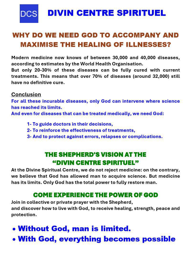 WHY DO WE NEED GOD TO CURE ILLNESSES?