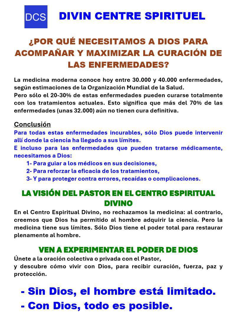 ¿POR QUÉ NECESITAMOS A DIOS PARA CURAR LAS ENFERMEDADES?