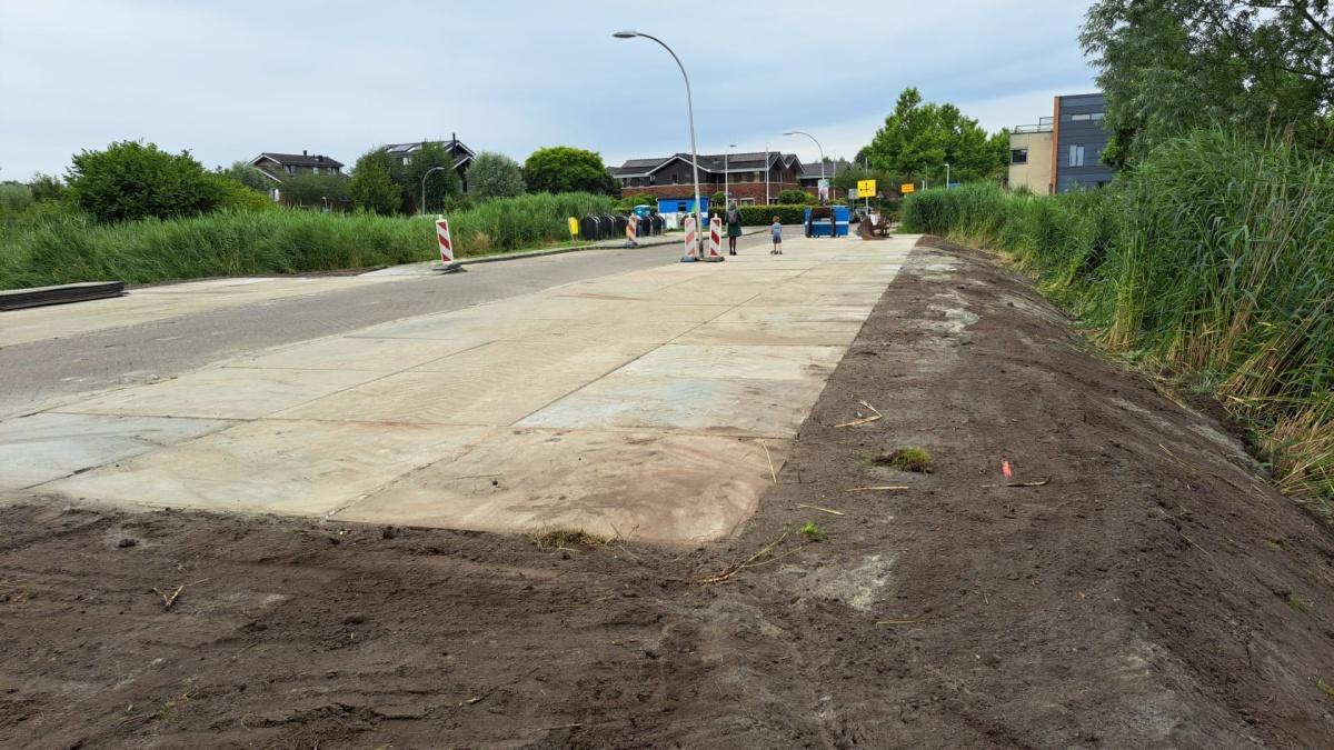 Aanleg tijdelijke parkeerplaatsen