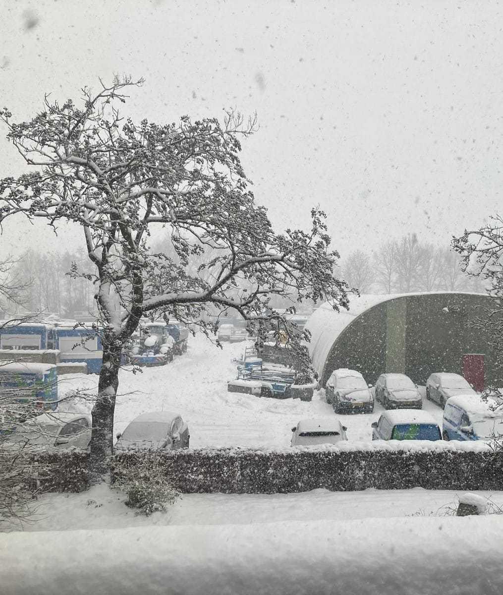 Geen werkzaamheden door winterse omstandigheden