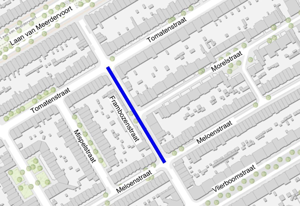 Vervroegde start werkzaamheden delen Frambozenstraat