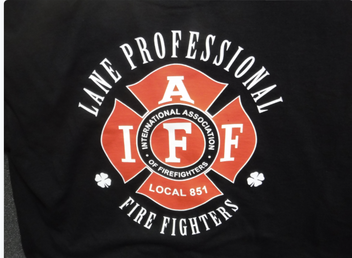 IAFF 851: Sweatshirt $35, T-Shirt $10
