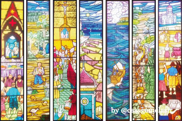 Vitrais da Igreja Matriz de São José de Ribamar Vitrais da Igreja Matriz de São José de Ribamar