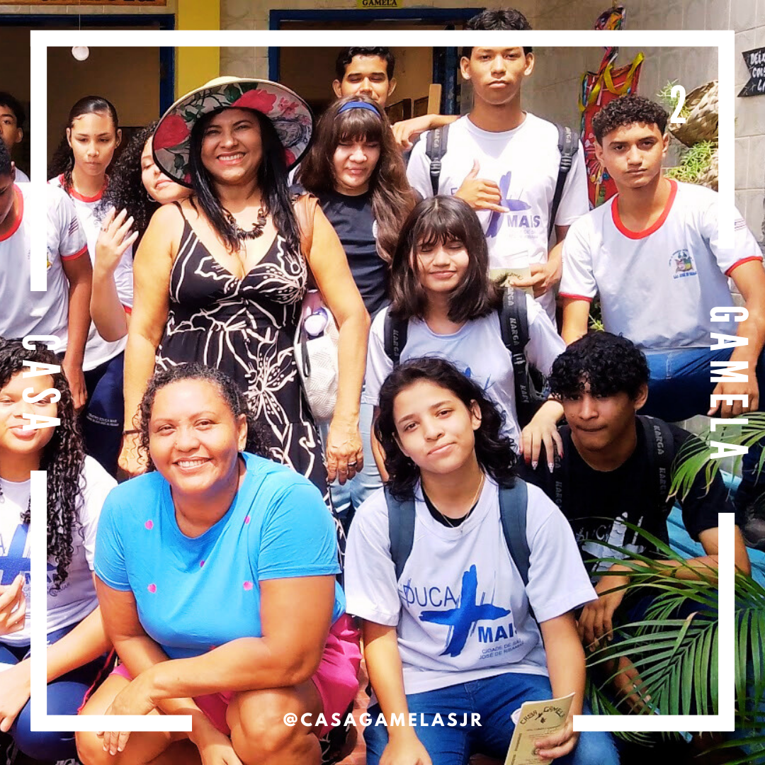 Visita do alunos e professores de Arte do Colégio CAIC DO Bairro São Raimundo , de São José de Ribamar