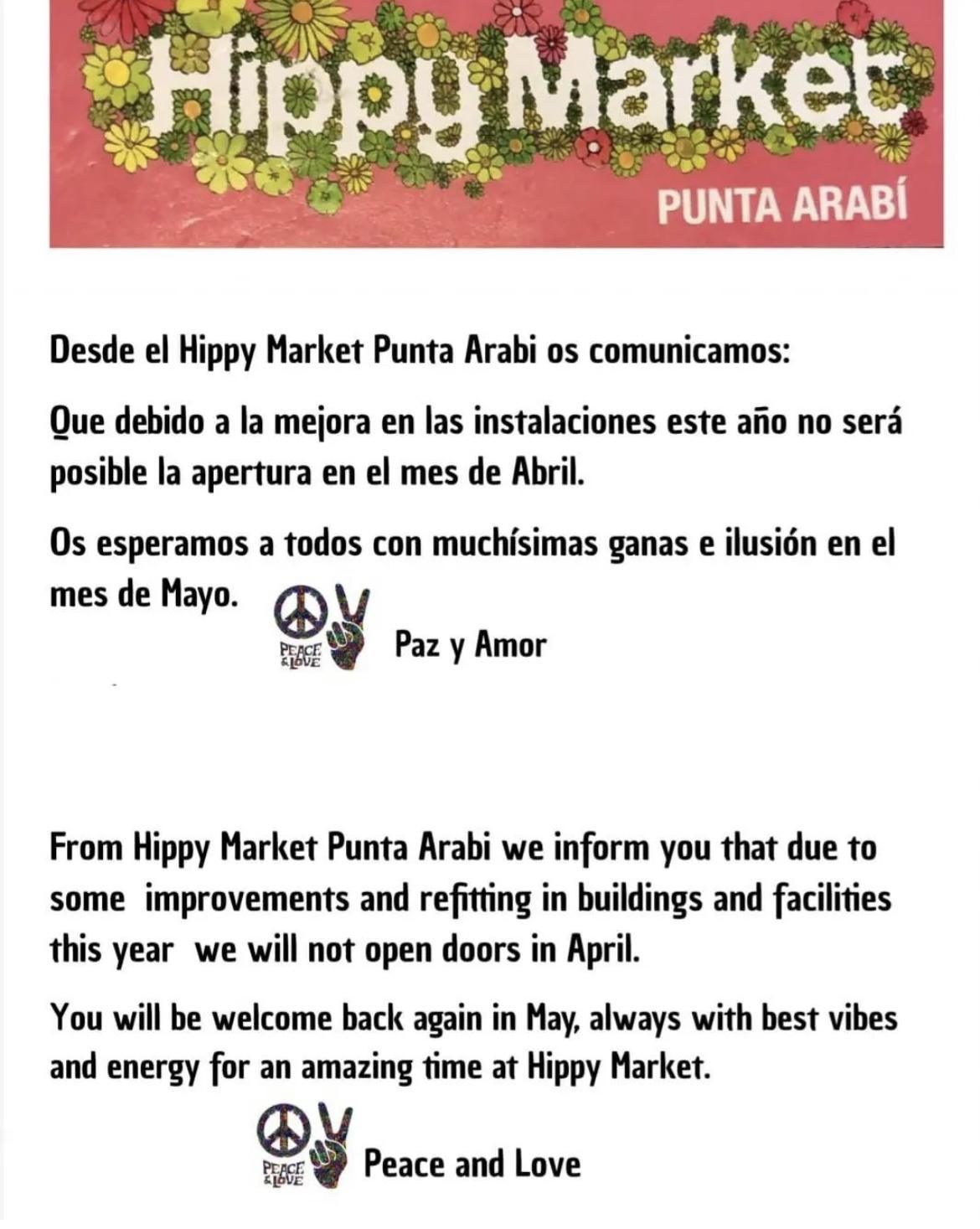 Hippy market Punta Arabi