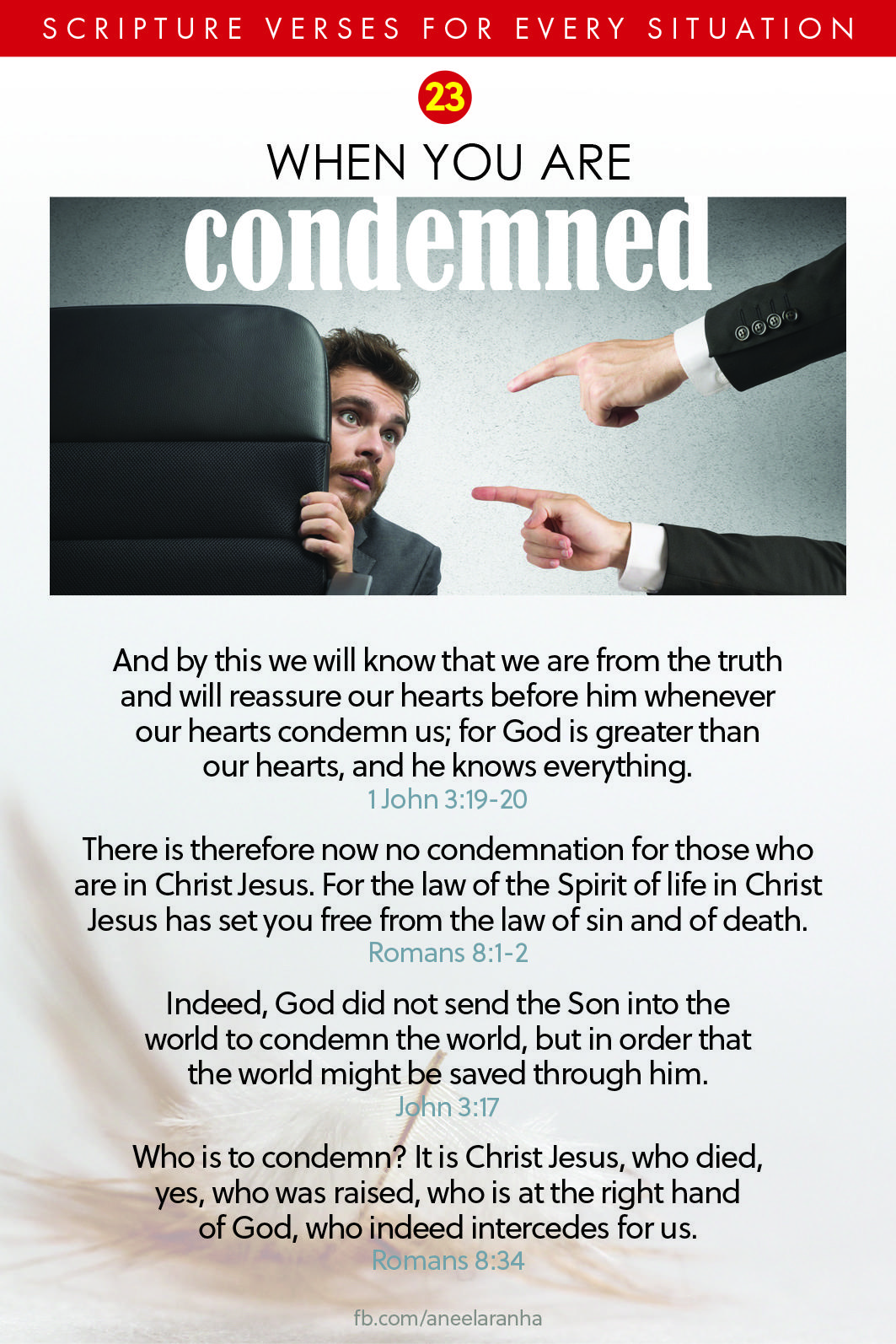 23. Do you feel condemned?