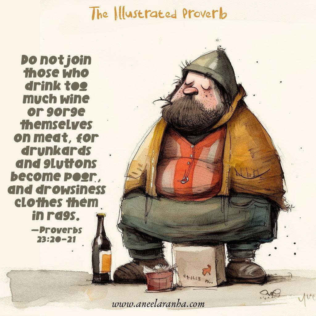 36. Proverbs 23:20-21
