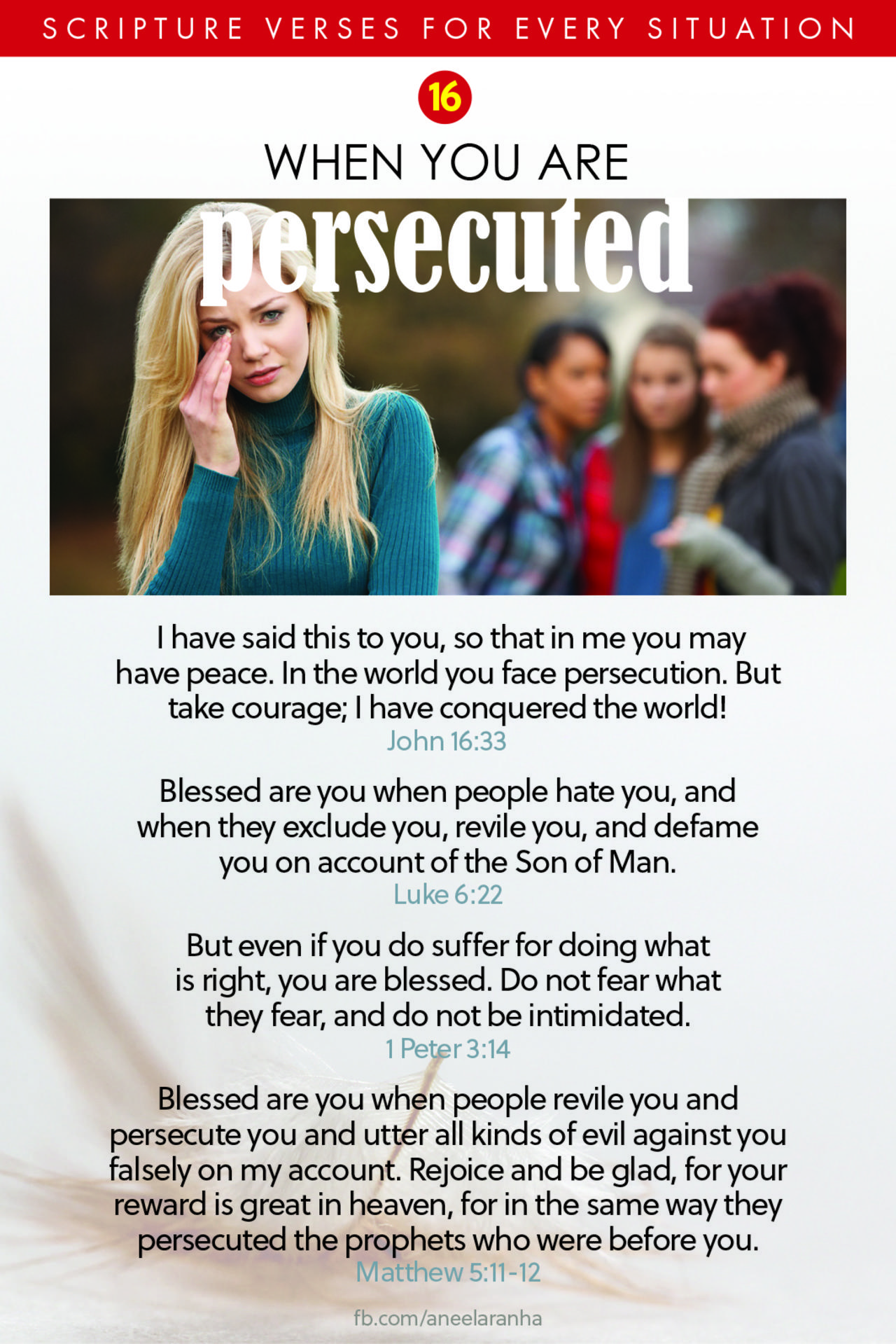 16. Do you feel persecuted?